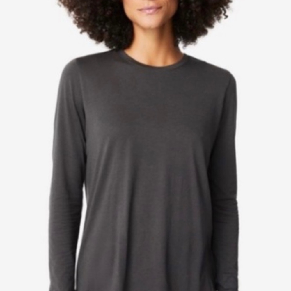 2 count - FIGS Super Soft Long Sleeve Underscrub in Charcoal Gray
